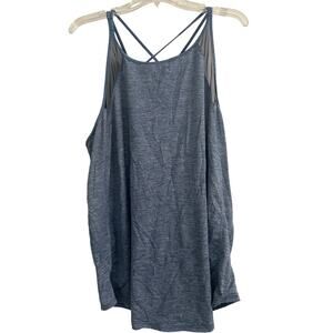 GUC Athletic Works Women's Heather Blue Workout Tank Top Athleisure Size 3X